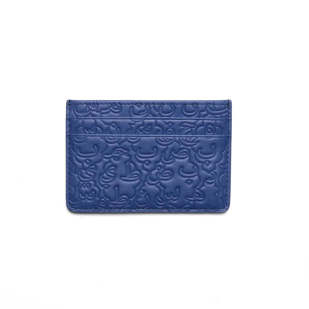 Arabic Alpha Cardholder Royal Blue